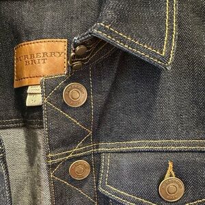 Burberry Brit Cropped Denim Jacket – XS – Dark Wash – Authentic